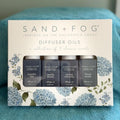 Sand + Fog 4 pack diffuser oils Laundry day, vanilla bloom, spring morning, floral musk