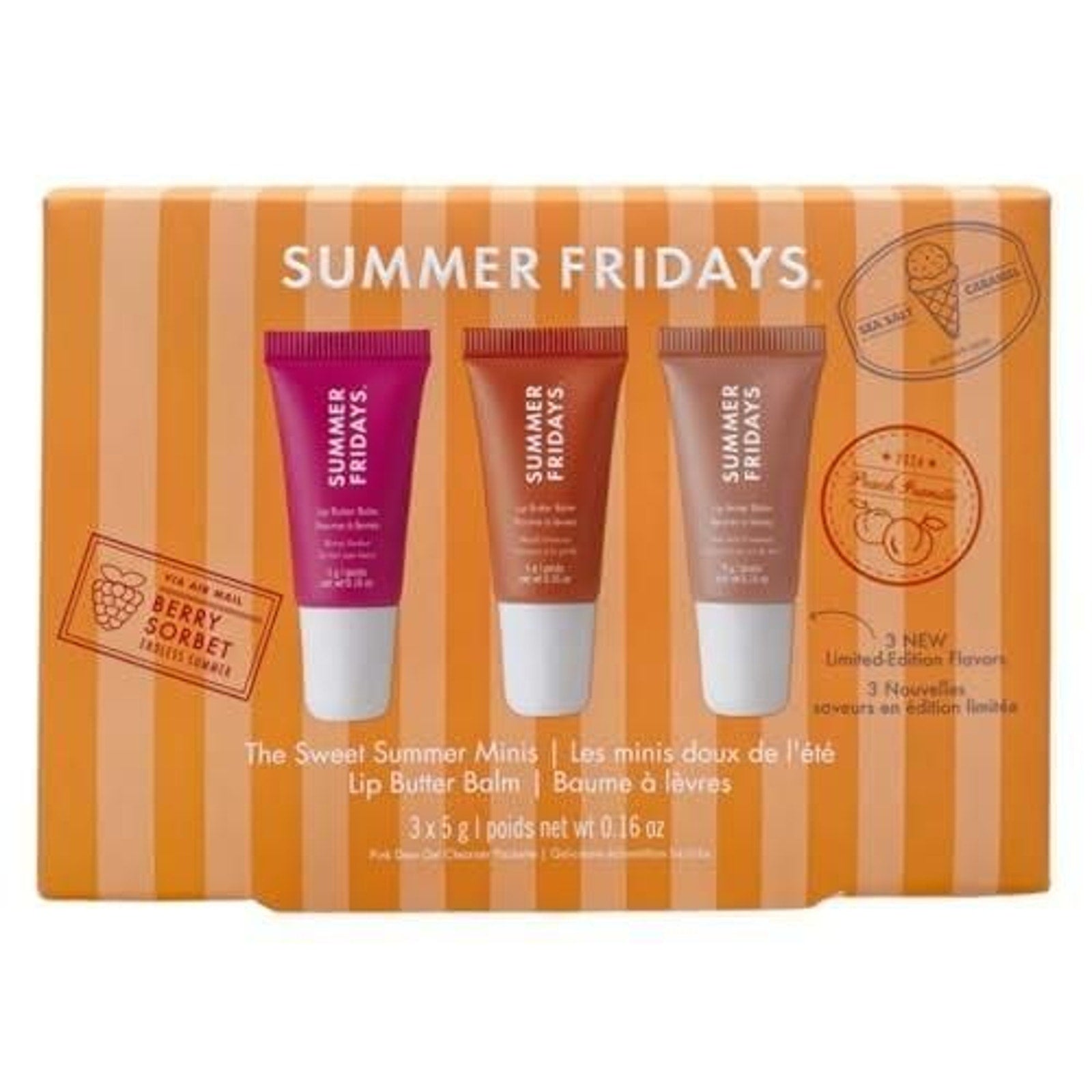 Summer Fridays Limited Edition the Sweet Summer Minis Lip Butter Balm Set