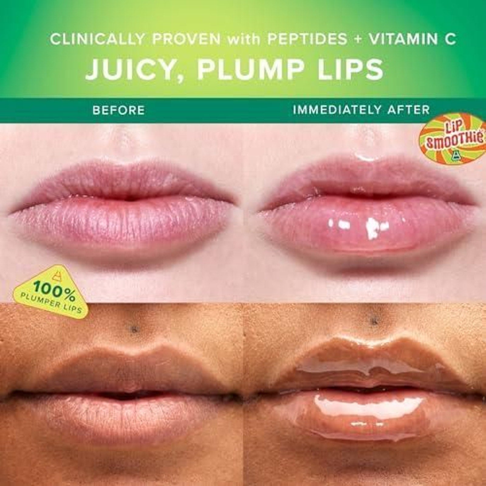 Farmacy Lip Smoothie Pear Kiwi Vitamin C + Peptide Lip Balm 0.34 Oz